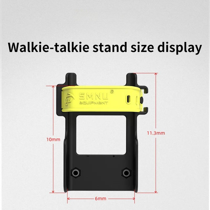 SMNU Classic Series Flexible Motorcycle Walkie Talkie Handlebar Clamp Mount Bike Handlebar Clip Holder for Secure Riding