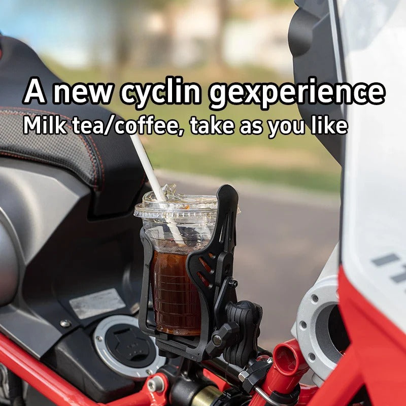 SMNU Classic 2-in-1 Aluminum Alloy Universal Fit Motorcycle & for Cup Holder with Adjustable Design