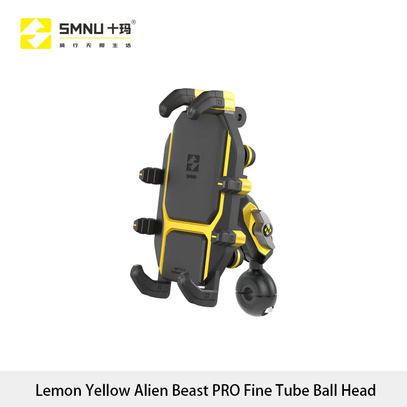 SMNU Durable Aluminum Alloy 360 Degree Rotation Waterproof Motorbike Mobile Phone Holders Bike Phone Mount for Motorcycle Bike