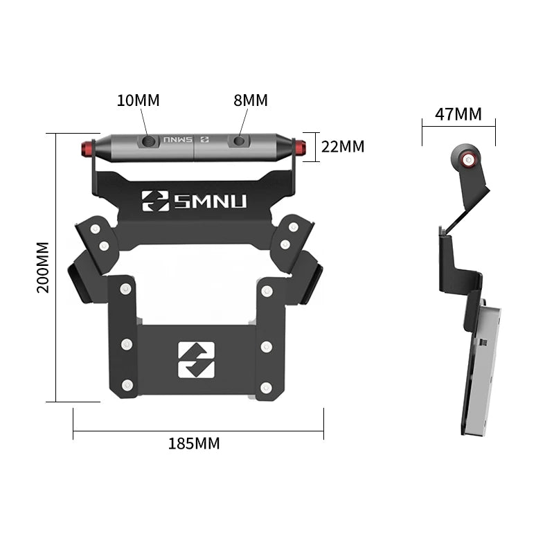 SMNU Universal Motorcycle GPS Smart Phone Navigation Mount Bracket Adapter Holder Support Expansion Frame for Honda Forza350