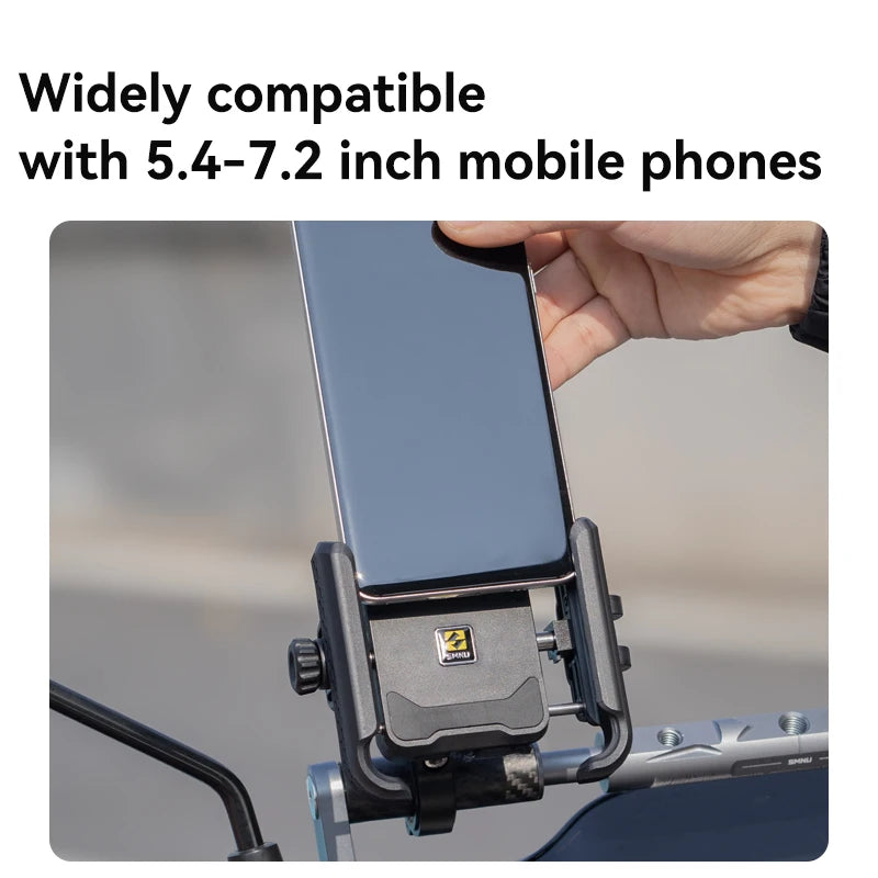SMNU Rotating Mobile Phone Holder Motorcycle Bicycle Delivery Person Specific Navigation Fixed Holder Fixed Rearview Mirror