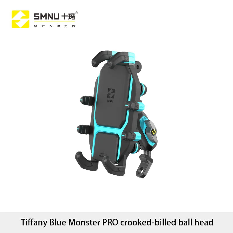 SMNU Durable Aluminum Alloy 360 Degree Rotation Waterproof Motorbike Mobile Phone Holders Bike Phone Mount for Motorcycle Bike