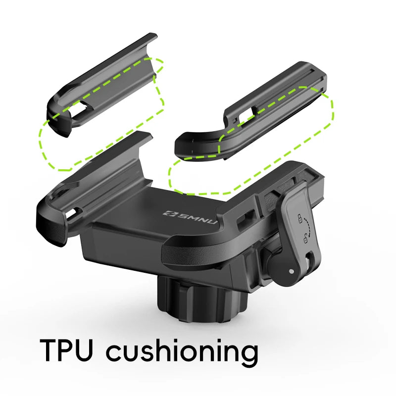 SMNU F1 360 Degree Adjustable Waterproof Anti-Theft Phone Holder Stand Folding Flexible Mobile Bracket for Motorcycle Bicycle