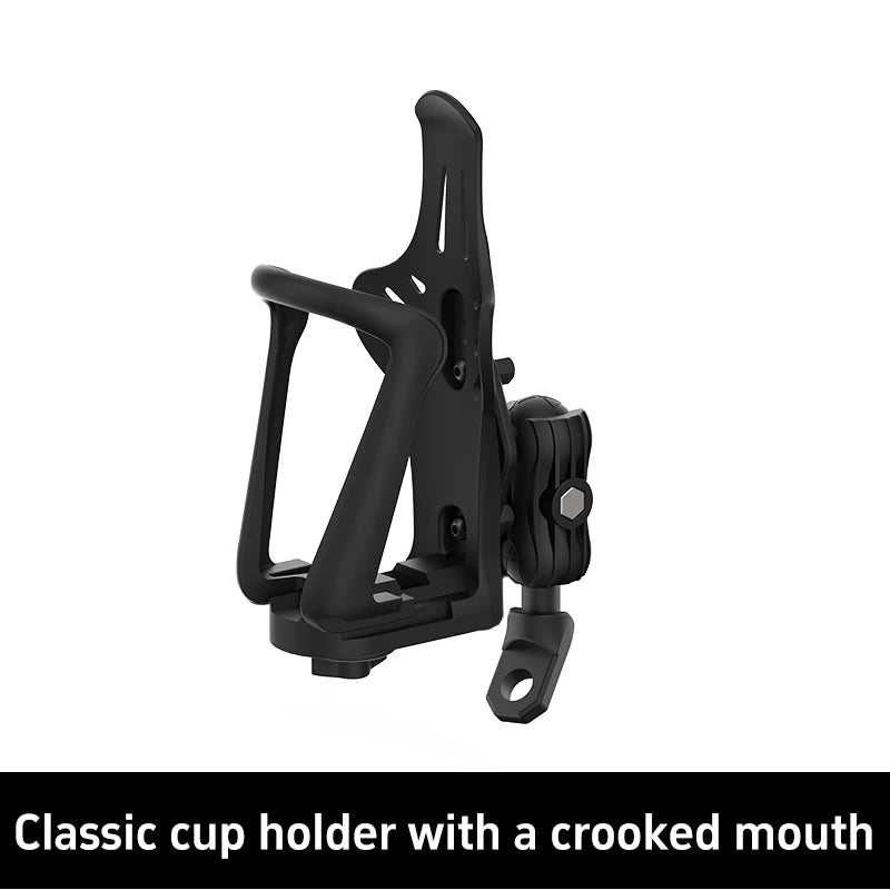 SMNU Classic 2-in-1 Aluminum Alloy Universal Fit Motorcycle & for Cup Holder with Adjustable Design