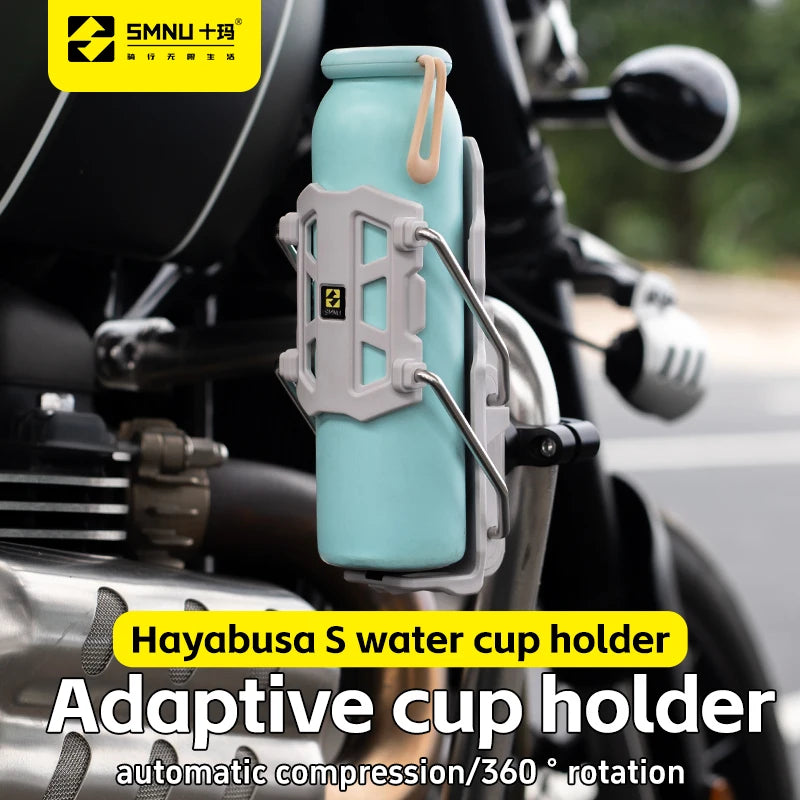 Premium High-Strength Nylon Anti-Lost Bike Bottle Holder for Motorcycle, Guard Bar Universal Bottle Holder Bike