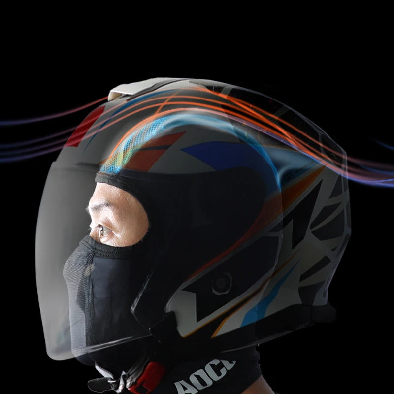 Waterproof Ski Balaclava Sun Hood UV Protection Sports Cycling Motorcycle Full Face Cover Polyester Riding Mask Cycling Mask