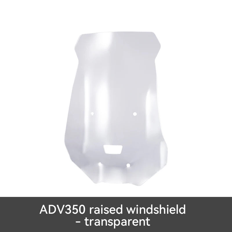 SMNU New Design PC Acrylic Front Motorcycle Windshield with Protection & Decoration Smoky Gray/Transparent for High Speed Riding