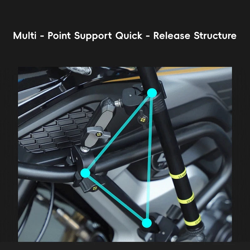 SMNU Motorcycle Riding 360 Rotation Camera Holder Stand Bike Camera 4k Sport for Motor Bicycle Motor Sport Camera