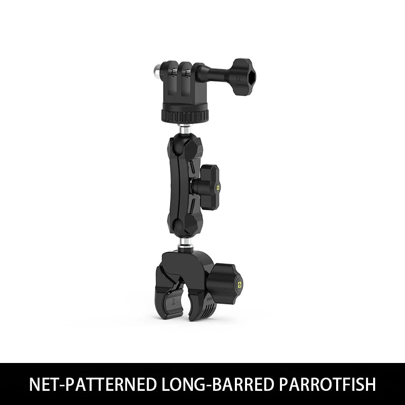 SMNU Aluminum Alloy Flexible Action Camera Handlebar Holder for Motorcycle/Bicycle Riding Photography