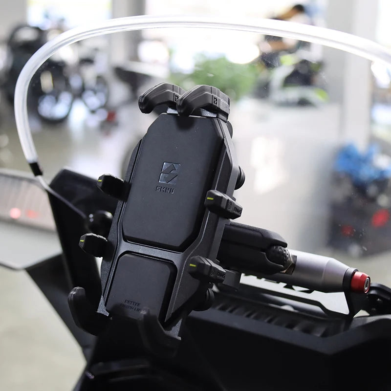SMNU Universal Motorcycle GPS Smart Phone Navigation Mount Bracket Adapter Holder Support Expansion Frame for Honda Forza350
