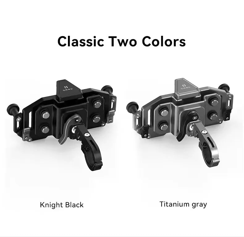 SMNU Kunpeng S2 Air Suspension Damping Marine Grade Aluminum Alloy Waterproof Bike Phone Holder Motorcycle Phone Holder