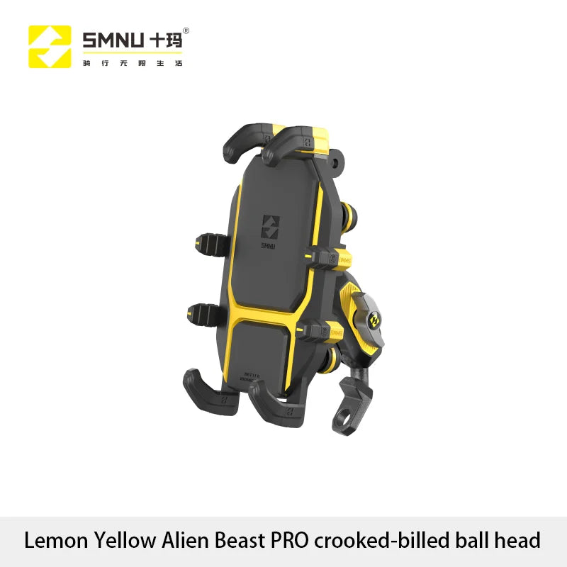 SMNU Durable Aluminum Alloy 360 Degree Rotation Waterproof Motorbike Mobile Phone Holders Bike Phone Mount for Motorcycle Bike