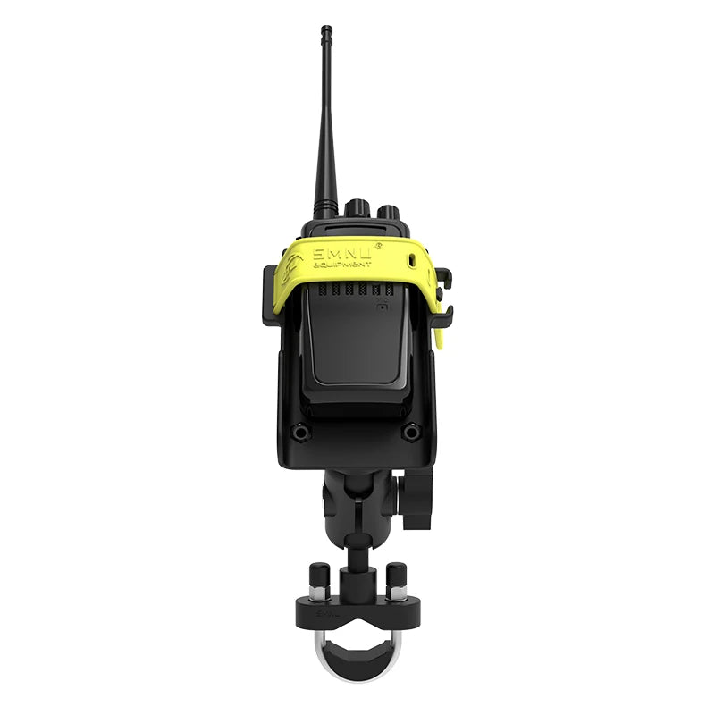 SMNU Classic Series Flexible Motorcycle Walkie Talkie Handlebar Clamp Mount Bike Handlebar Clip Holder for Secure Riding