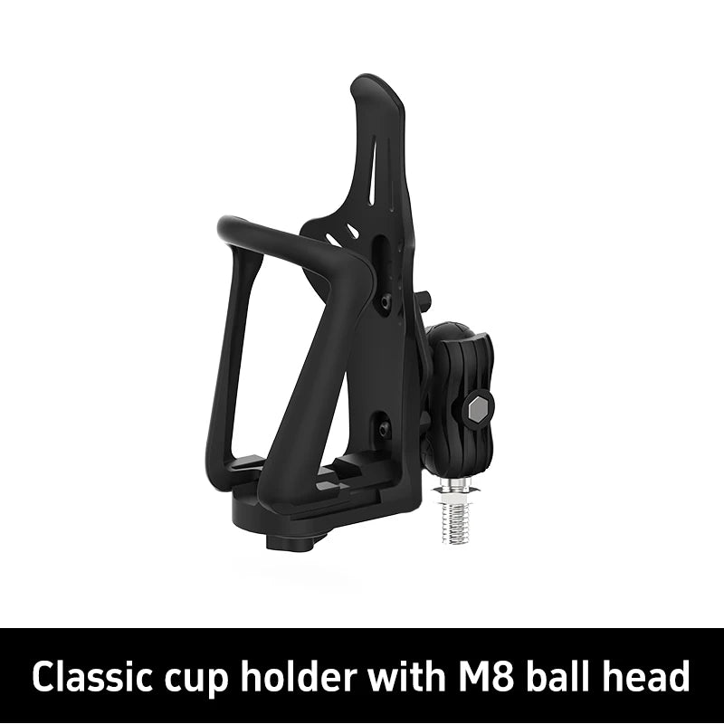 SMNU Classic 2-in-1 Aluminum Alloy Universal Fit Motorcycle & for Cup Holder with Adjustable Design
