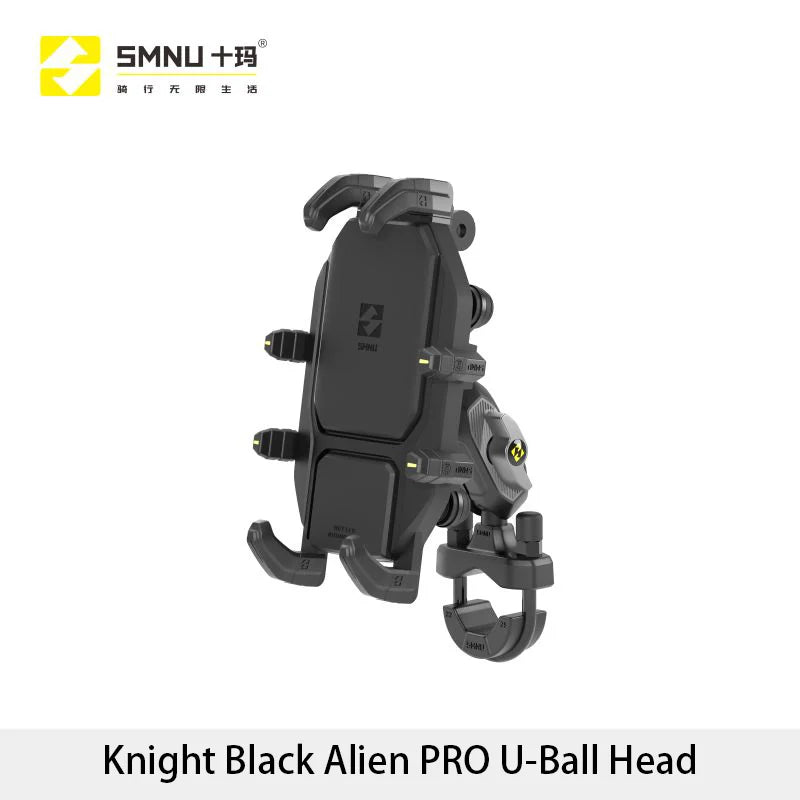 SMNU Durable Aluminum Alloy 360 Degree Rotation Waterproof Motorbike Mobile Phone Holders Bike Phone Mount for Motorcycle Bike