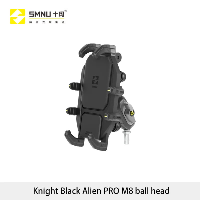 SMNU Durable Aluminum Alloy 360 Degree Rotation Waterproof Motorbike Mobile Phone Holders Bike Phone Mount for Motorcycle Bike