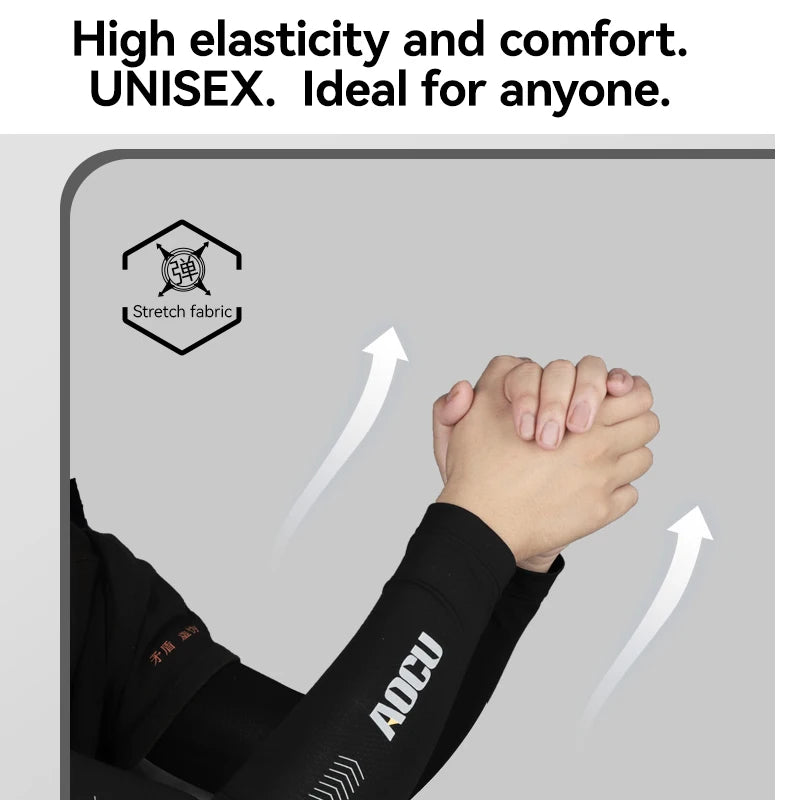SMNU Aocu New Cycling Unisex Sun protection Ice Sleeves Arm Sleeves Cooling Material Mountain Sportswear Armgear