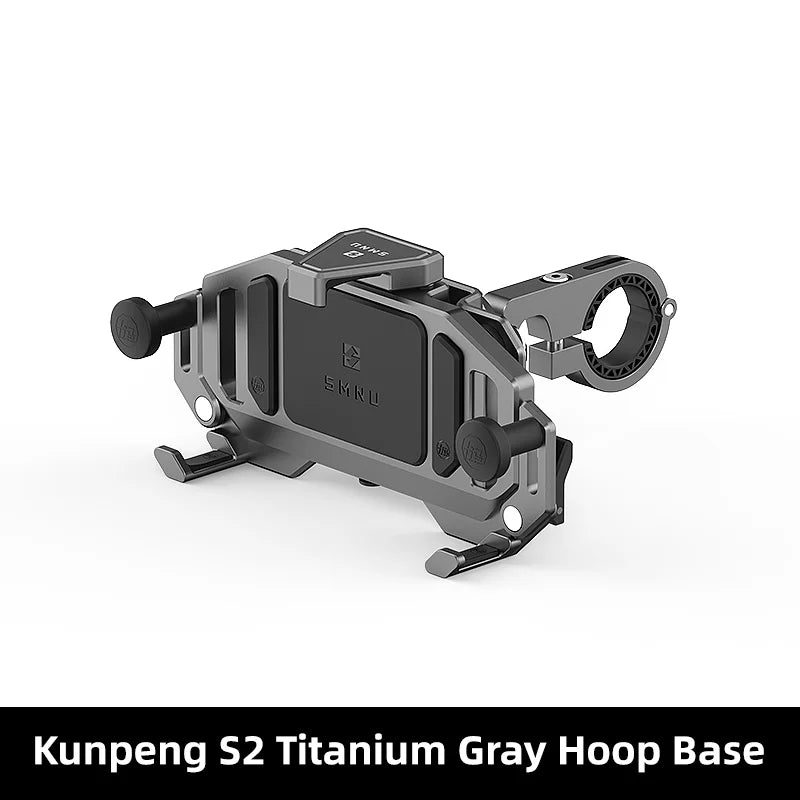 SMNU Kunpeng S2 Air Suspension Damping Marine Grade Aluminum Alloy Waterproof Bike Phone Holder Motorcycle Phone Holder