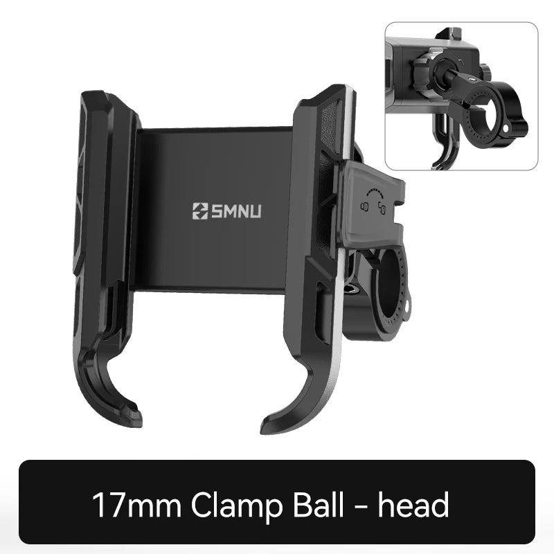 SMNU F1 360 Degree Adjustable Waterproof Anti-Theft Phone Holder Stand Folding Flexible Mobile Bracket for Motorcycle Bicycle