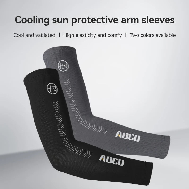 SMNU Aocu New Cycling Unisex Sun protection Ice Sleeves Arm Sleeves Cooling Material Mountain Sportswear Armgear