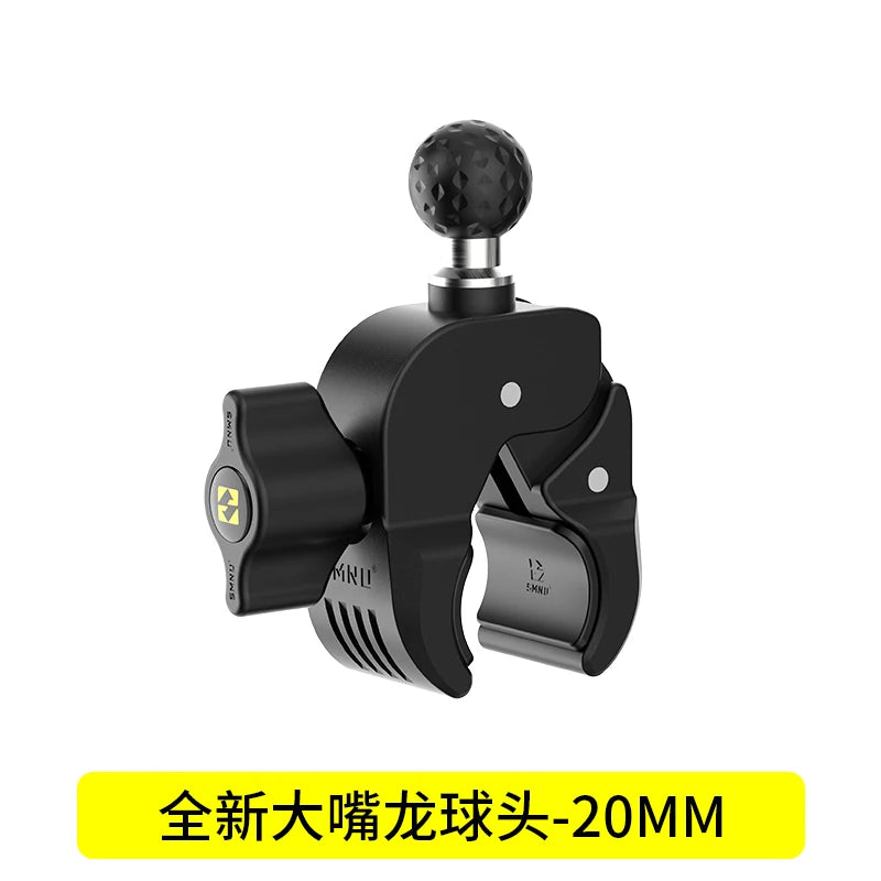SMNU Aluminum Alloy Flexible Action Camera Handlebar Holder for Motorcycle/Bicycle Riding Photography