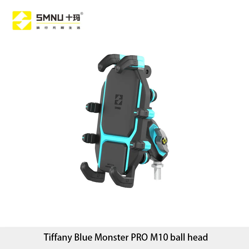 SMNU Durable Aluminum Alloy 360 Degree Rotation Waterproof Motorbike Mobile Phone Holders Bike Phone Mount for Motorcycle Bike