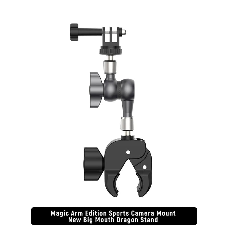 SMNU Magic Arm Edition Marine-Grade Aluminium One-Handed Operation Flexible Damping Camera Holder for Motorcycles