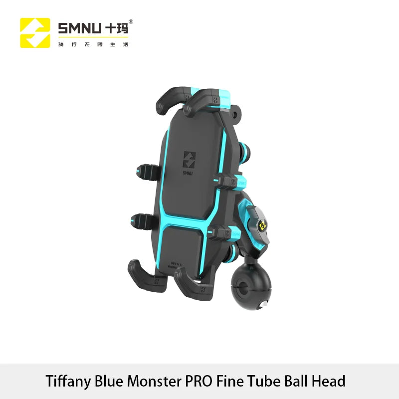 SMNU Durable Aluminum Alloy 360 Degree Rotation Waterproof Motorbike Mobile Phone Holders Bike Phone Mount for Motorcycle Bike