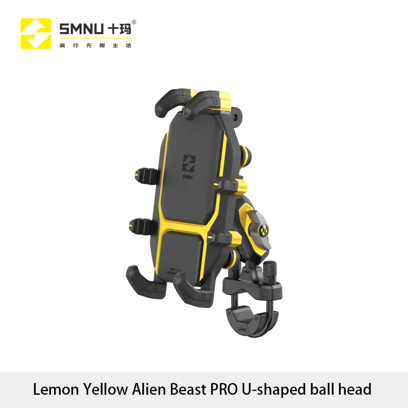 SMNU Durable Aluminum Alloy 360 Degree Rotation Waterproof Motorbike Mobile Phone Holders Bike Phone Mount for Motorcycle Bike