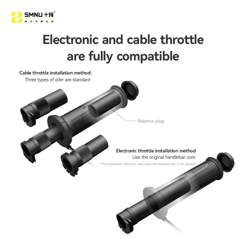 SMNU Black Handle Winter Motorcycle Electric Heating Controls 13-18V Temperature Adjustable Modified Multi-Gear Heating