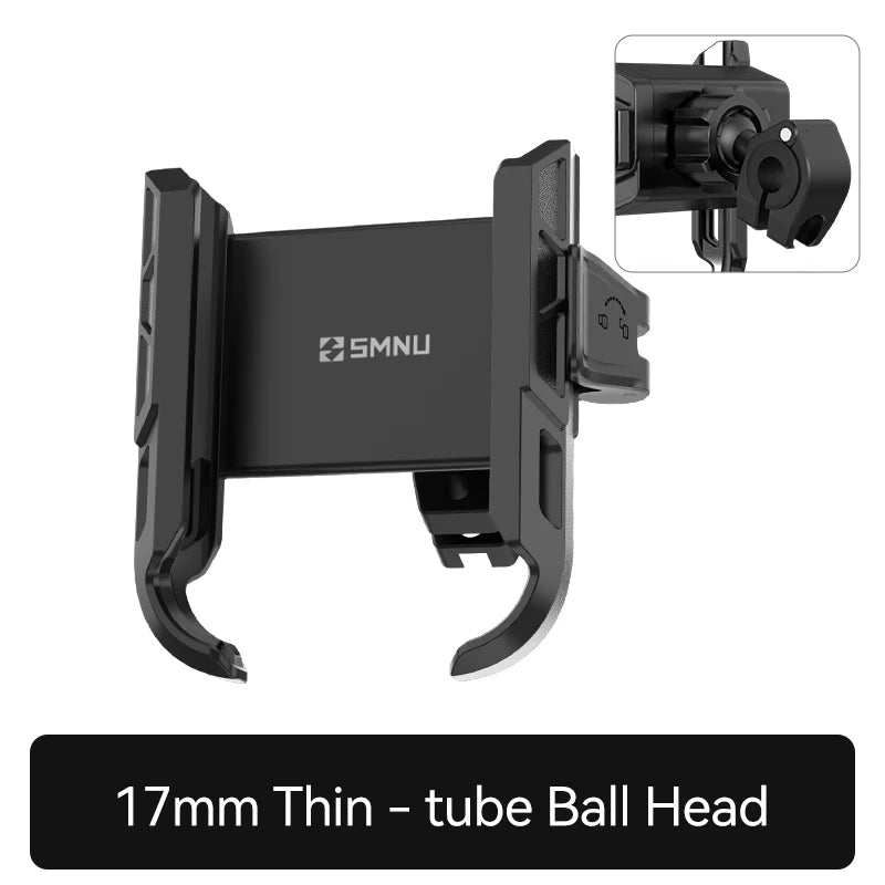 SMNU F1 360 Degree Adjustable Waterproof Anti-Theft Phone Holder Stand Folding Flexible Mobile Bracket for Motorcycle Bicycle