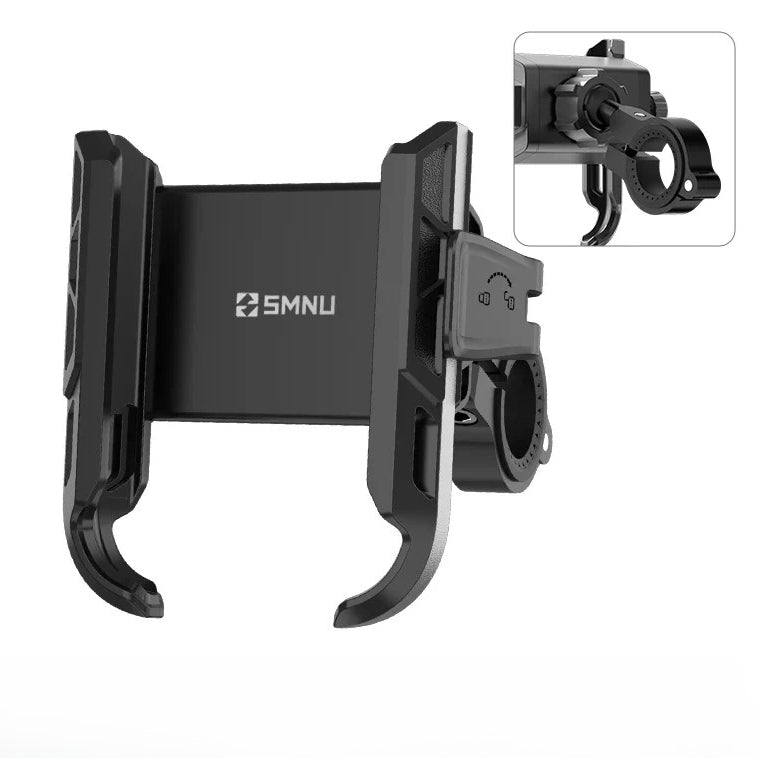 SMNU F1 360度調整可能 防水盗難防止スマホホルダー モーターサイクル 自転車用折りたたみ式フレキシブルモバイルブラケット